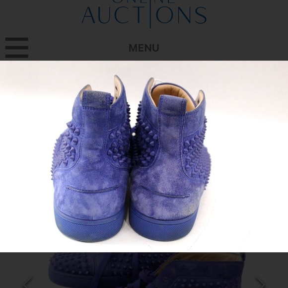 Authentic Christian Louboutin Suede Sneakers. Men\'s Size 46 (12.5 US) main image 4